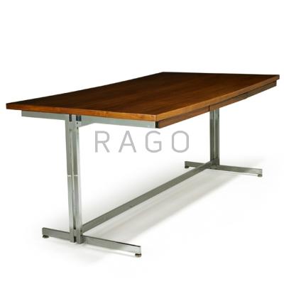 Appraisal: HUGH ACTON HUGH ACTON INC Desk USA s Chromed steel