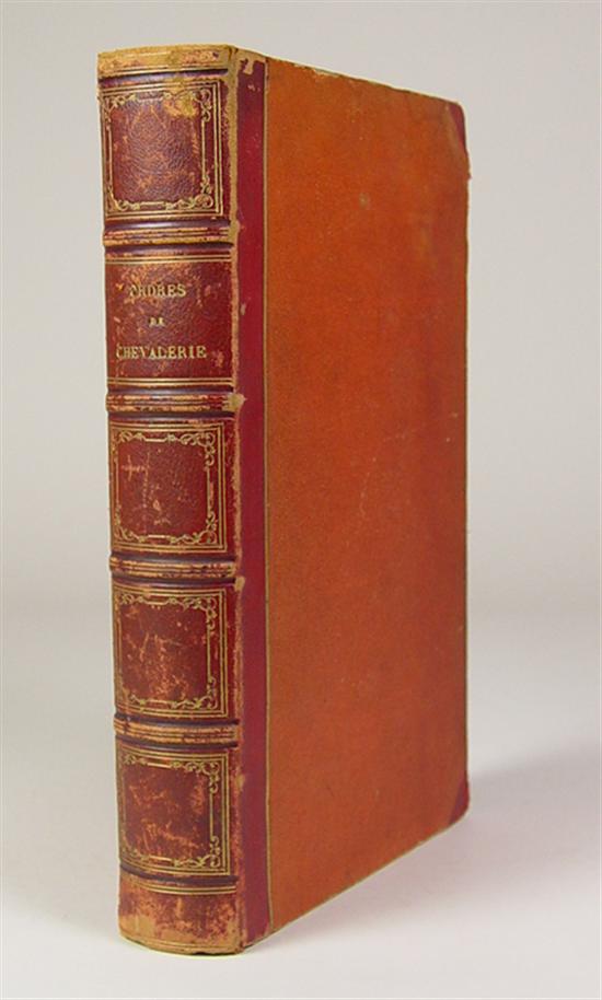 Appraisal: Book Ordres de Chavalerie et Marquid d'Honneur By Auguste Wahlen