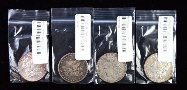 Appraisal: Group of Morgan Silver Dollars A group of Morgan Silver