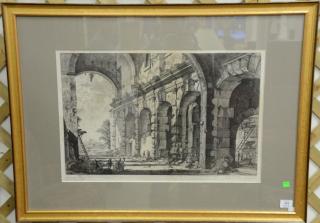 Appraisal: Pair of Giovanni Battista Piranesi - engravings including Veduta Del