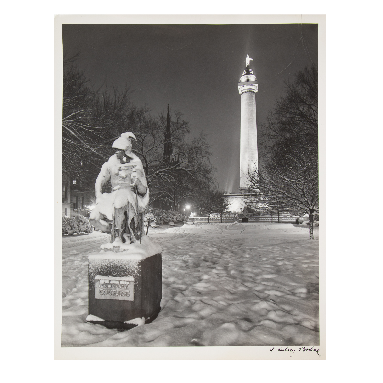 Appraisal: A AUBREY BODINE MT VERNON IN WINTER GELATIN SILVER PRINT