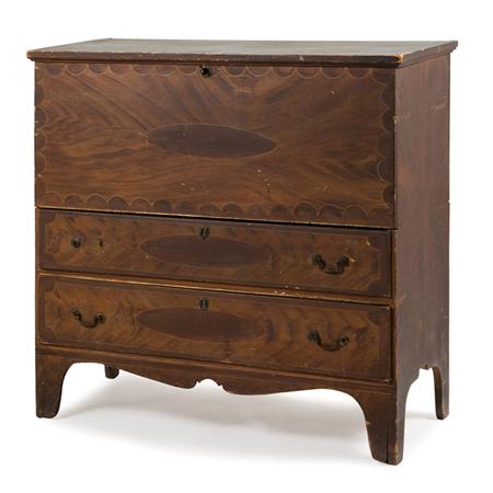 Appraisal: Federal Painted Blanket Chest Over Drawers Estimate -