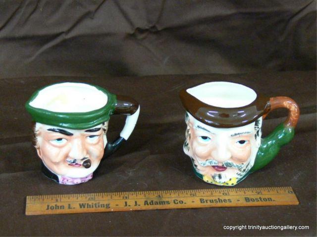 Appraisal: Pair of Vintage Toby Mugs - Japan both are tall