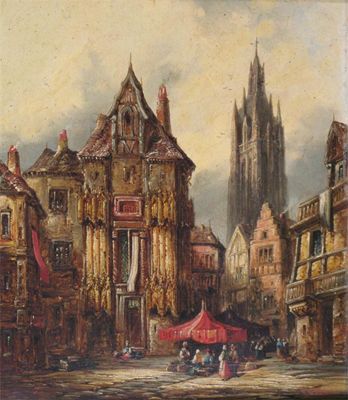 Appraisal: Henry Thomas Schafer c - Nurenburg Germany Cathedral at Evreux