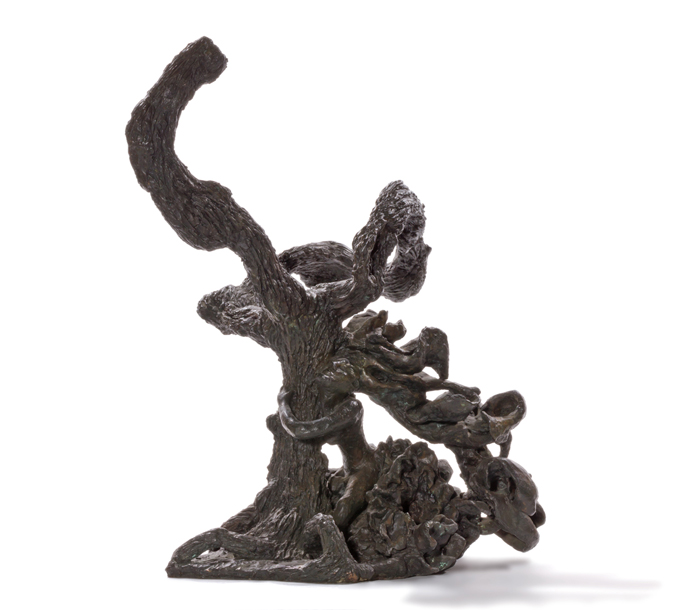 Appraisal: YULLA LIPCHITZ American German - Woman Intertwined with Tree bronze