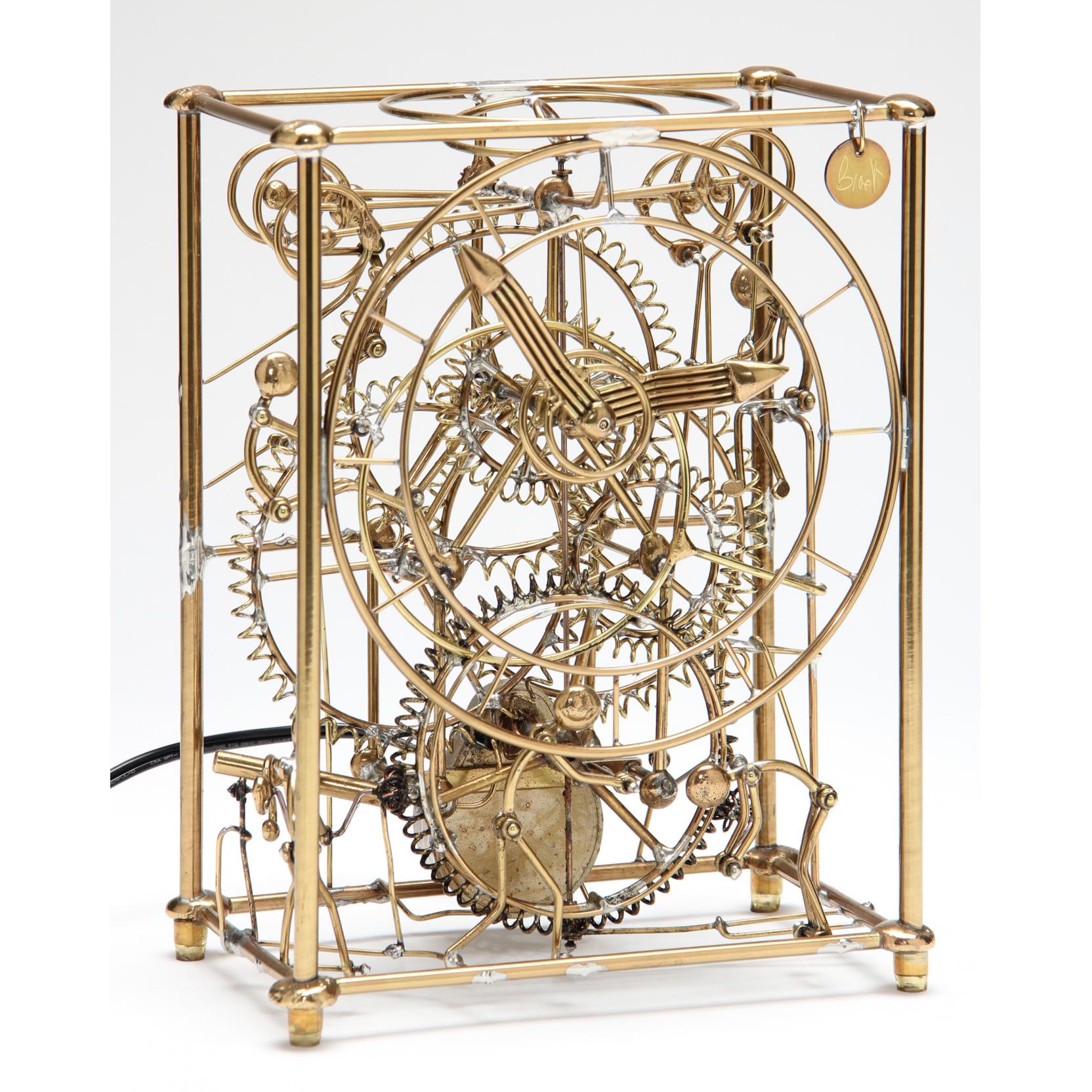 Appraisal: Gordon Bradt Kinetico Studios Clock man form the clock is