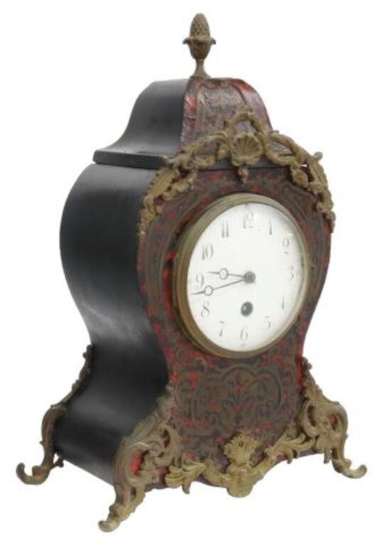 Appraisal: French Louis XV style bracket clock early th c Boulle