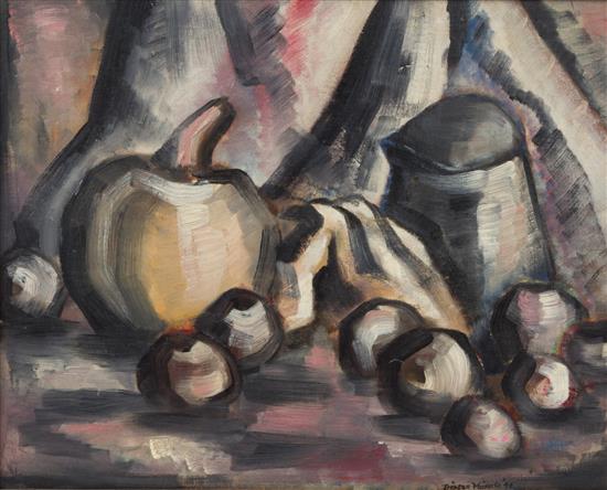 Appraisal: Sale Lot Tristan Meinecke American - Untitled Still Life oil