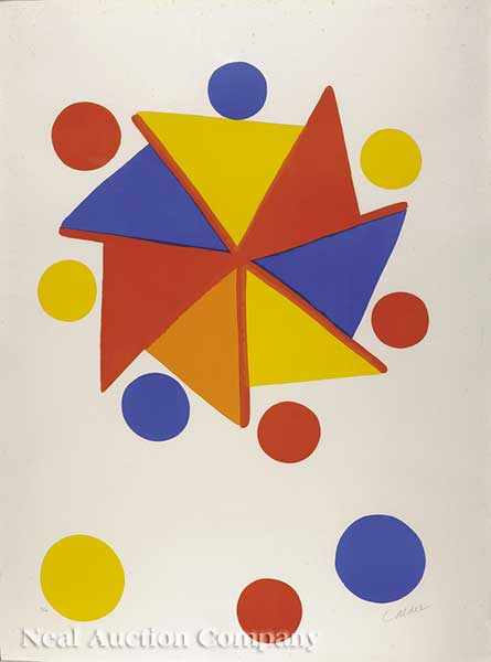 Appraisal: Alexander Calder American New York - Untitled color lithograph on