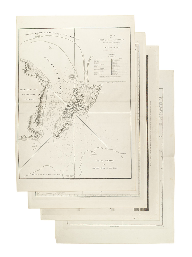 Appraisal: CHINA Barrow Sir John Twelve single- and double-page engraved maps