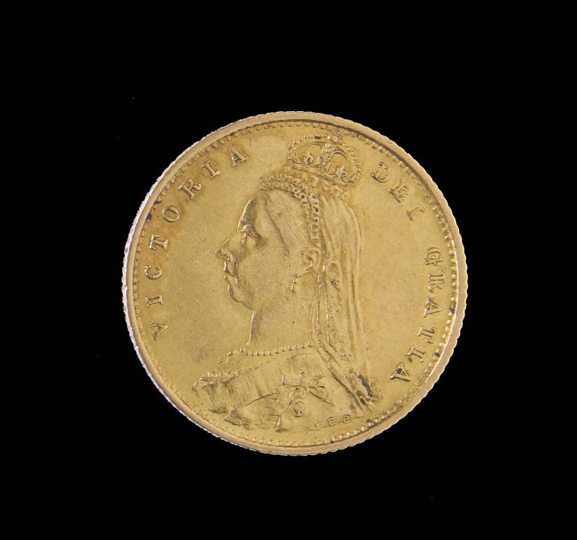 Appraisal: VICTORIA HALF SOVEREIGN Jubilee bust EF