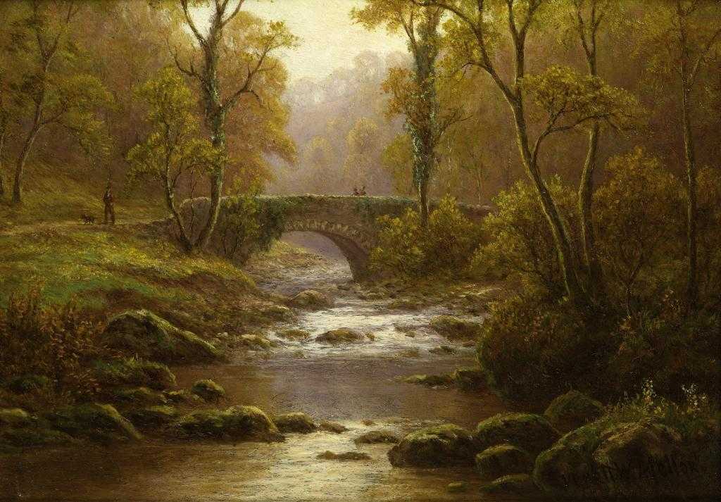 Appraisal: EVERETT WATSON MELLOR - AN OLD BRIDGE BOLTON WOODS YORKSHIRE