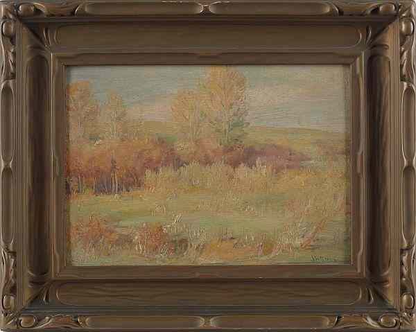 Appraisal: Joseph Henry Sharp American - oil on board landscape titled