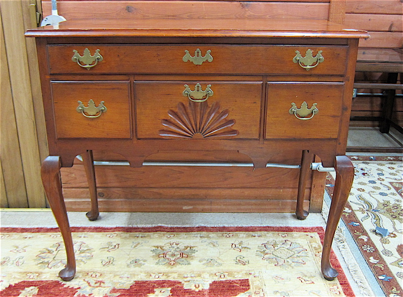 Appraisal: QUEEN ANNE REVIVAL LOWBOY American th century having one long