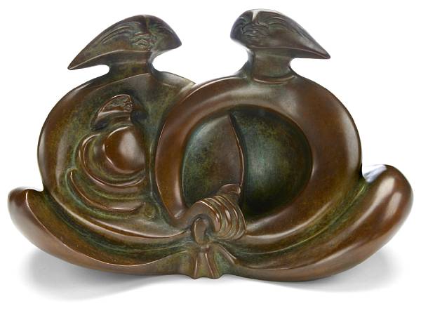 Appraisal: Anne Marie Paul French - Triad Artworks Foundry bronze green-brown