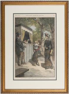 Appraisal: Punch and Judy on Boston Common New York Hand-colored engraving