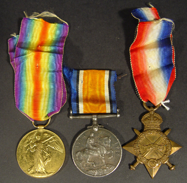 Appraisal: World War I military medal group comprising - War Medal