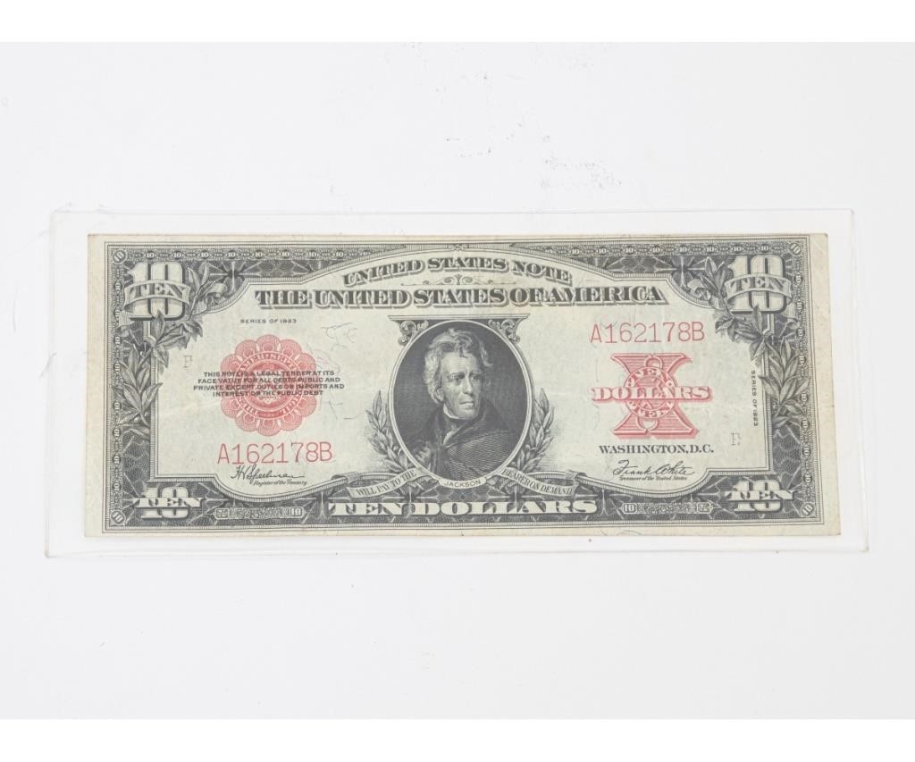 Appraisal: Rare United States Poker Chip legal tender note VF