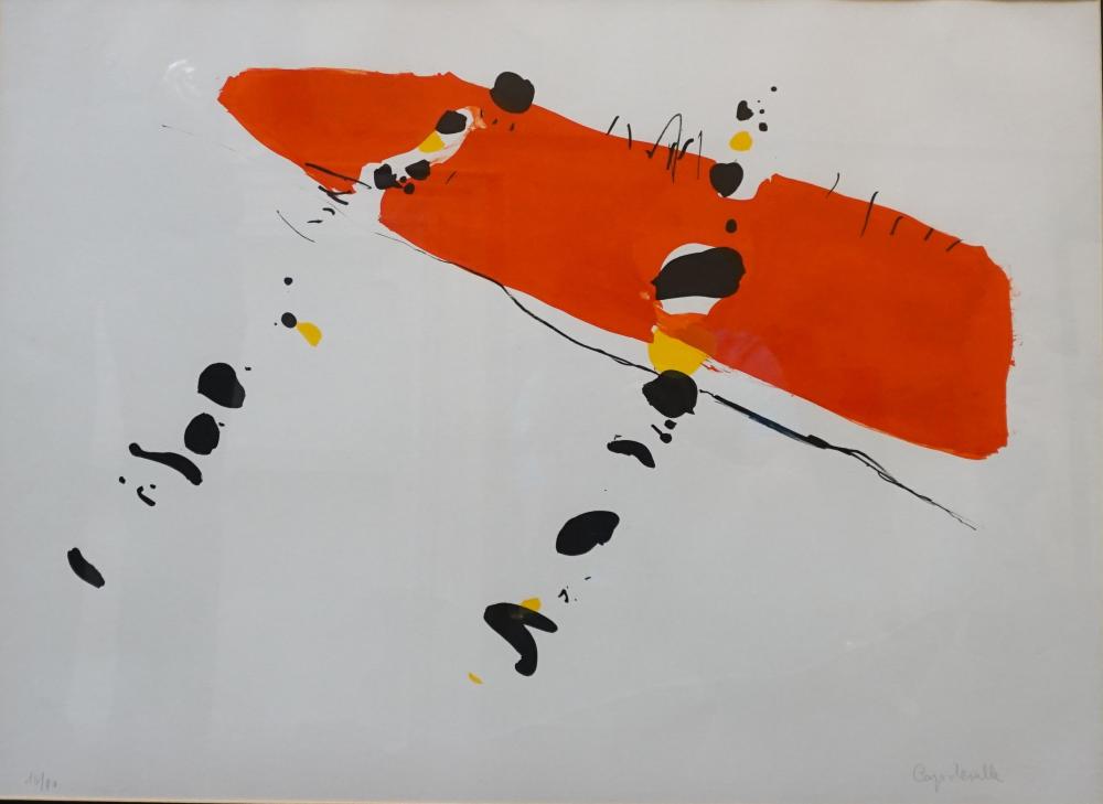 Appraisal: JEAN CAPDEVILLE FRENCH - ROUGE SUR LE SABLE LITHOGRAPH IN