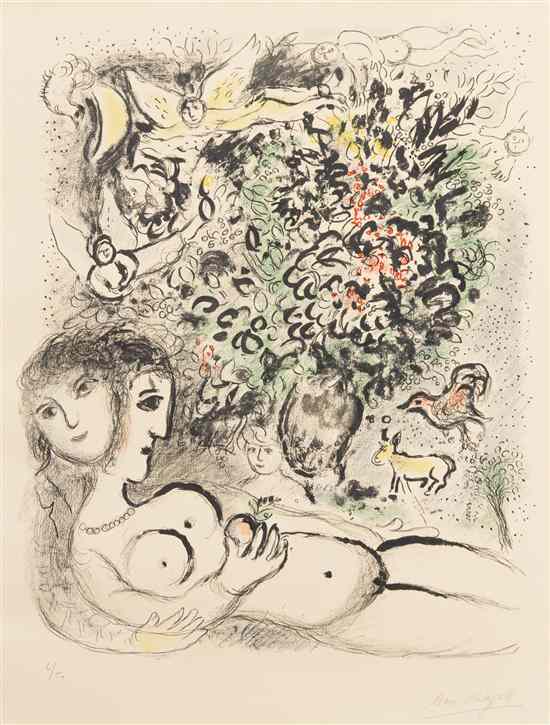 Appraisal: Marc Chagall French Russian - Eve lithograph edition signed Marc