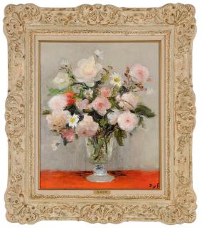 Appraisal: Marcel Dyf French - Roses et coquelicots roses du jardin