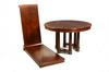 Appraisal: DINING TABLE - Custom mahogany round dining table by Maitland