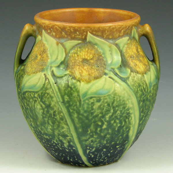 Appraisal: Roseville Sunflower - Vase - Mint Roseville Sunflower - vase