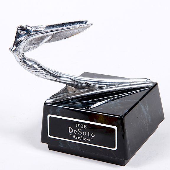 Appraisal: DeSoto Partial Nude Hood Ornament Mascot - DeSoto Airflow partially