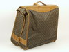 Appraisal: GARMENT BAG - Louis Vuitton folding garment heavy leather complete