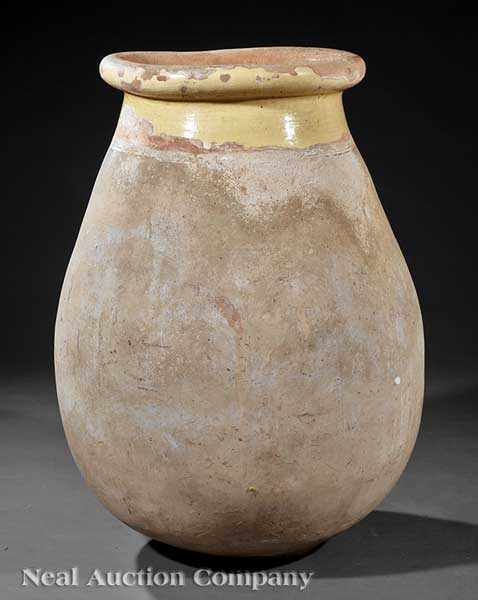 Appraisal: An Antique French Terracotta Olive Jar height in width in