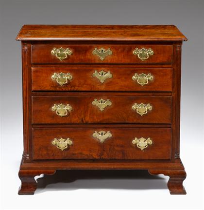 Appraisal: Chippendale mahogany four drawer chest philadelphia circa Rectangular lip molded