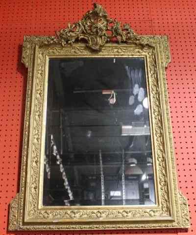 Appraisal: Carved Gilt Wood and Gesso Mirror From a Scarsdale NY