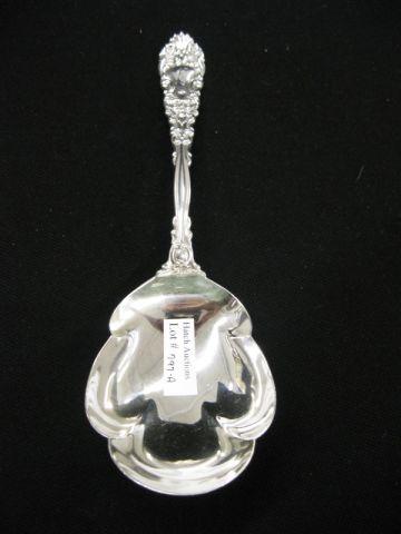 Appraisal: Dominick Haff Rennaissance Sterling Berry Spoon elaborate pattern with face