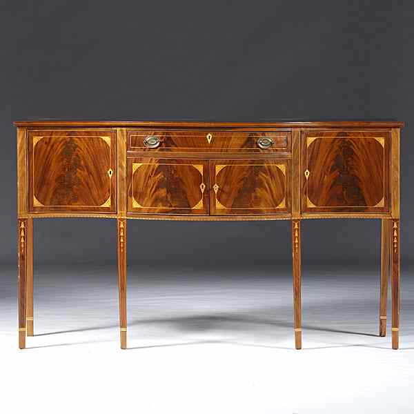 Appraisal: Centennial Hepplewhite Sideboard American late th century a centennial Hepplewhite