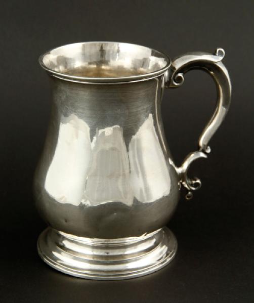 Appraisal: - th C English Tankard Sterling Silver th century English