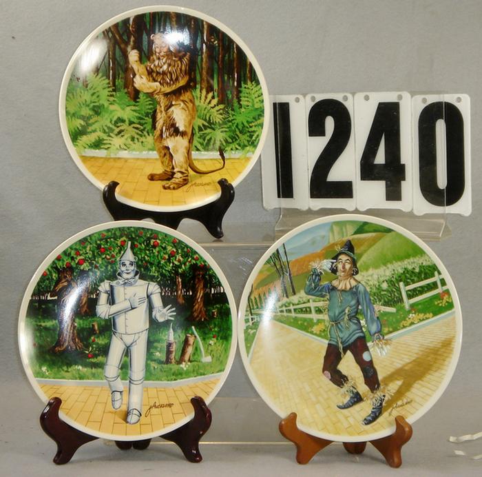 Appraisal: Lot of Wizard of Oz collectors plates Tinman plate series