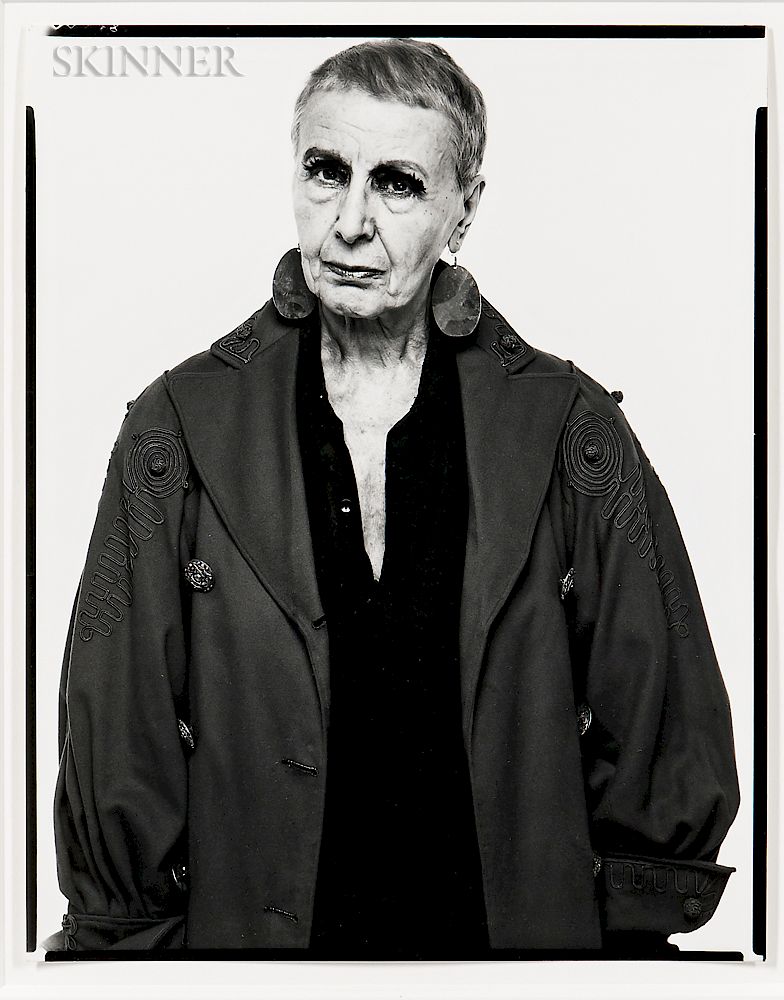 Appraisal: Richard Avedon American - Louise Nevelson Sculptress New York City