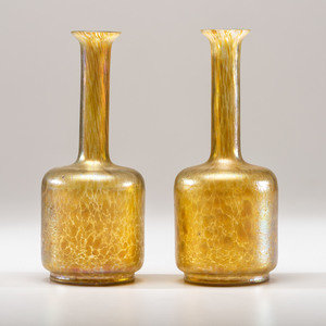 Appraisal: Loetz German Early th Century Pair of Vases glass H