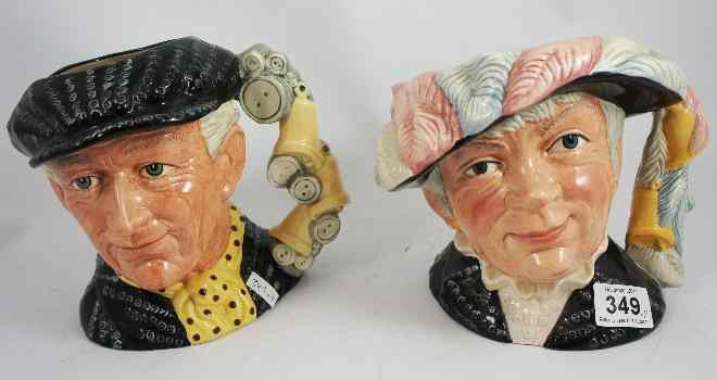 Appraisal: Royal Doulton Large Character Jugs Pearly King D and Pearly