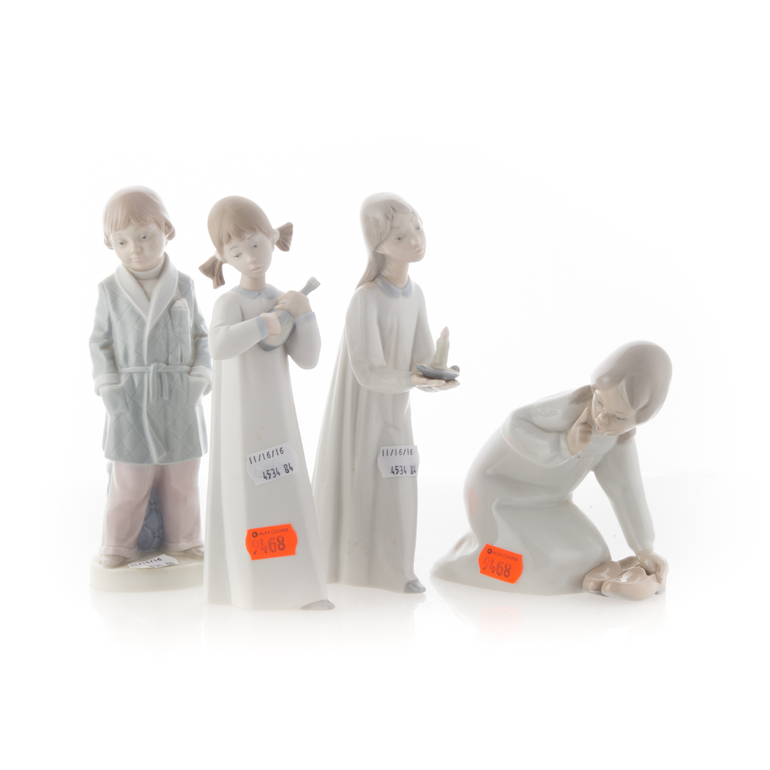 Appraisal: Four Lladro figures