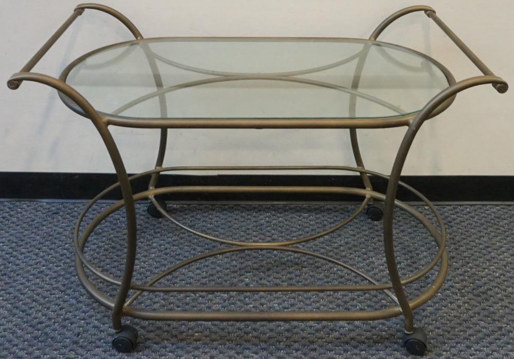 Appraisal: Contemporary Painted Aluminum Tea Cart