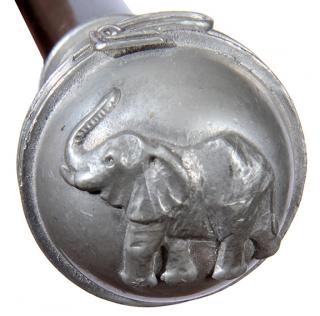 Appraisal: GOP Political Cane-Ca - A signed English pewter handle with