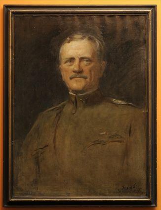 Appraisal: DOUGLAS VOLK - PORTRAIT OF GENERAL PERSHING Oil on canvas