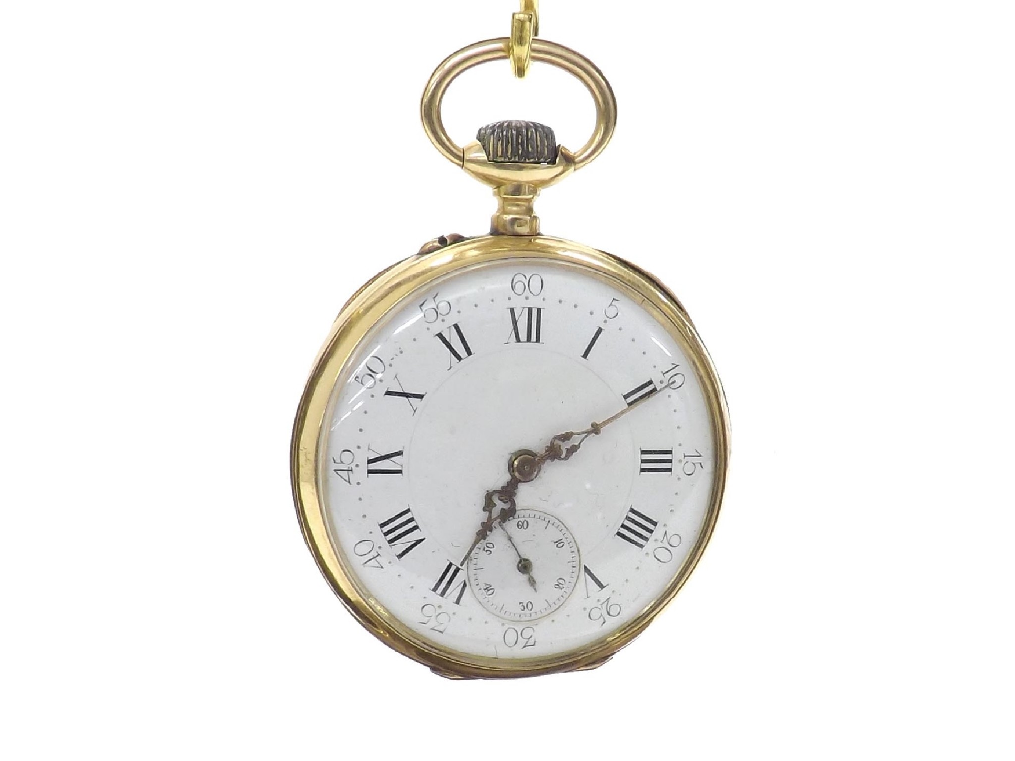 Appraisal: Continental k gold lever pocket watch bar lever movement the