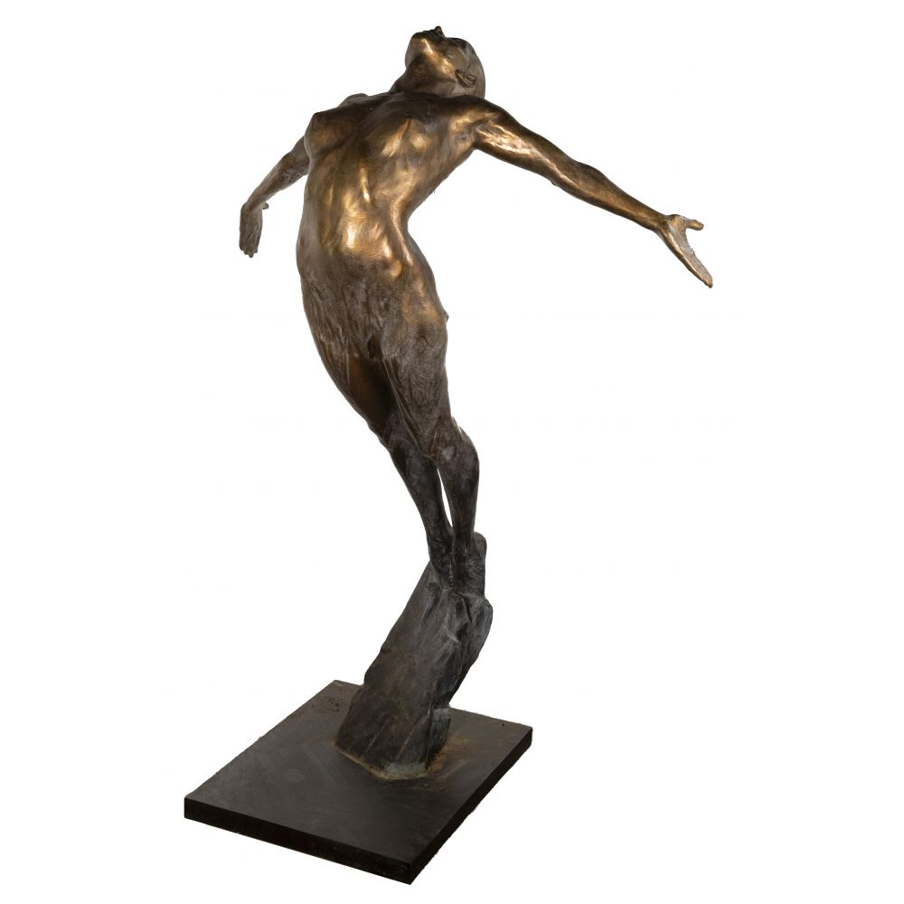 Appraisal: VICTOR ISSA AMERICAN B FREEDOM BRONZE SCULPTURE signed V Issa