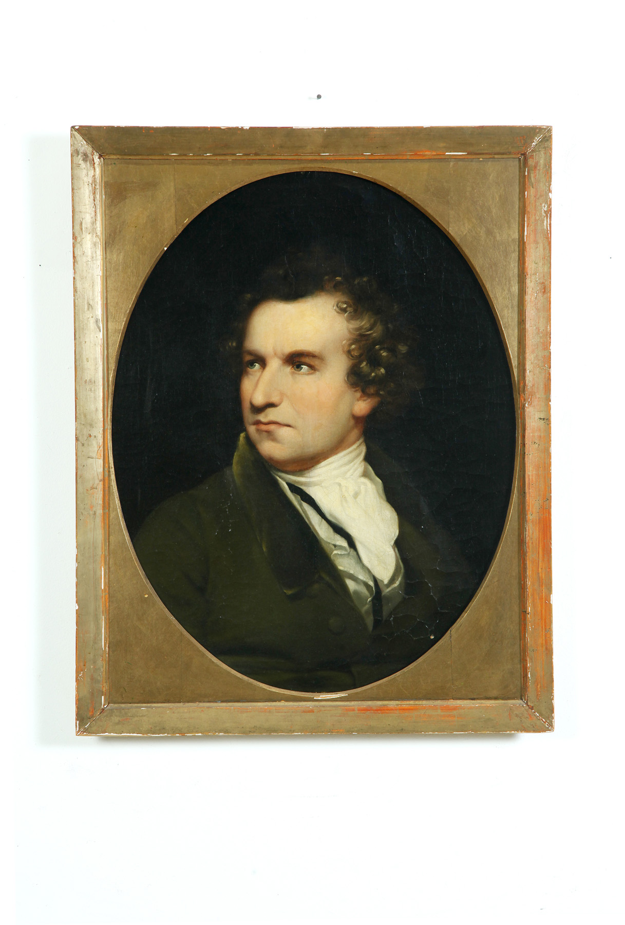 Appraisal: PORTRAIT OF A MAN AMERICAN SCHOOL ST HALF- TH CENTURY