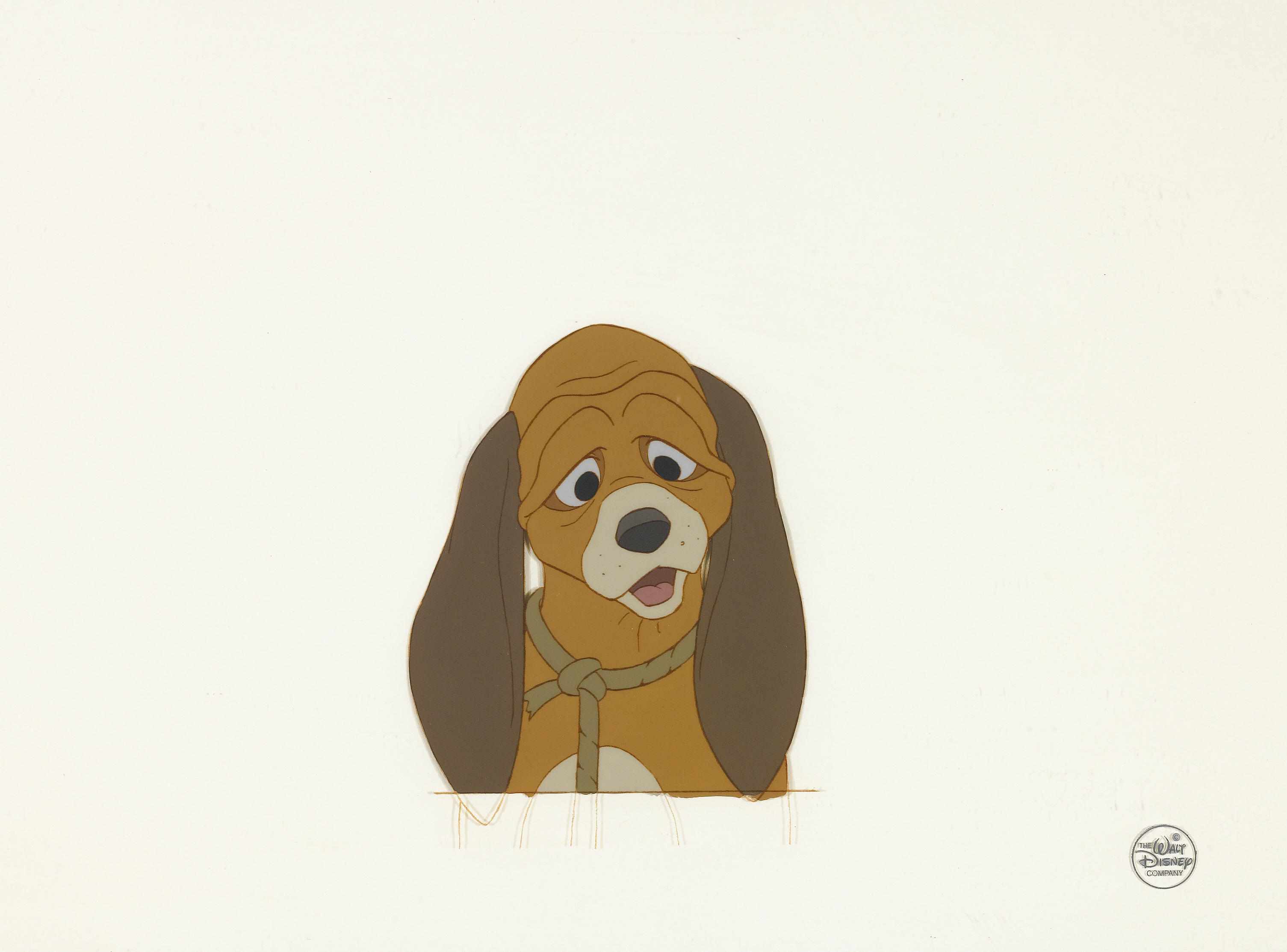 Appraisal: Animation Art Two Walt Disney celluloids from The Fox and