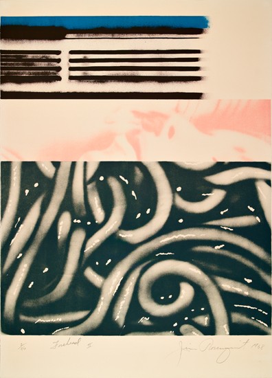 Appraisal: JAMES ROSENQUIST Forehead II Color lithograph on Arches paper x