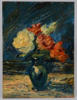 Appraisal: David Burliuk o b Floral Still Life David Davidovich Burliuk