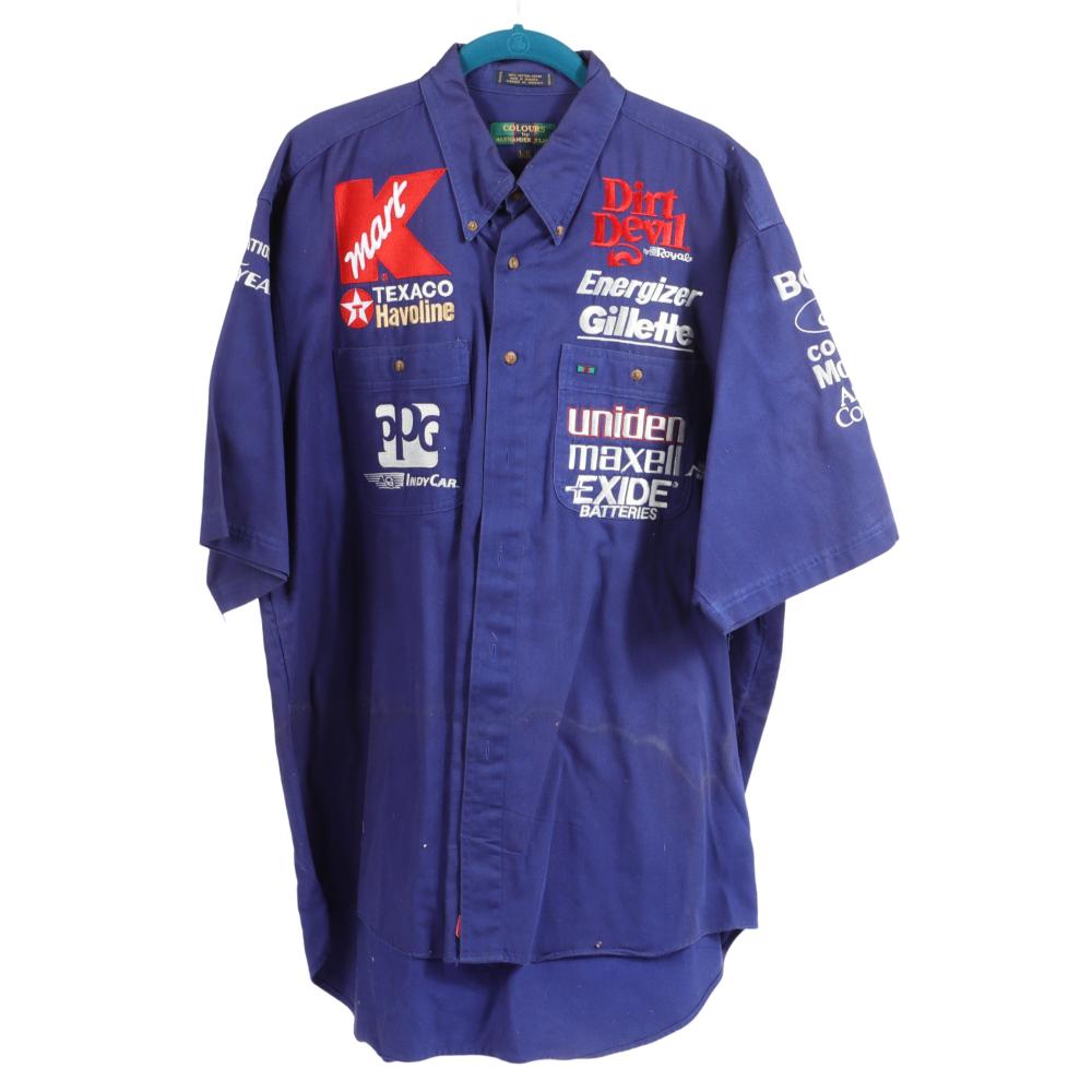 Appraisal: MARIO ANDRETTI KMART TEXACO HAVOLINE RACING CREW SHIRT ARMPIT-TO-ARMPIT LMario